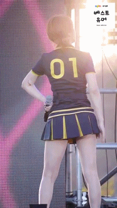 AOA 지민 짧은치마 직캠버전 움짤.gif | 인스티즈