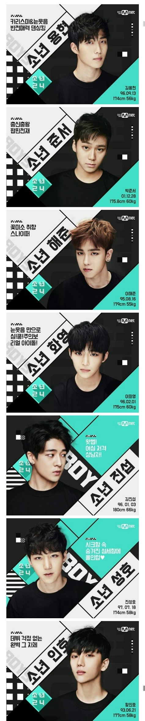 Mnet 소년24 49명 출연자 모두 공개! (셀카포함) | 인스티즈