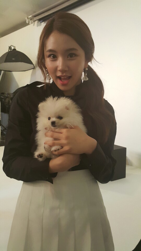 [트와이스] 광고 촬영 중 멍뭉이에 정신팔린 맴버들 ㅋㅋ | 인스티즈