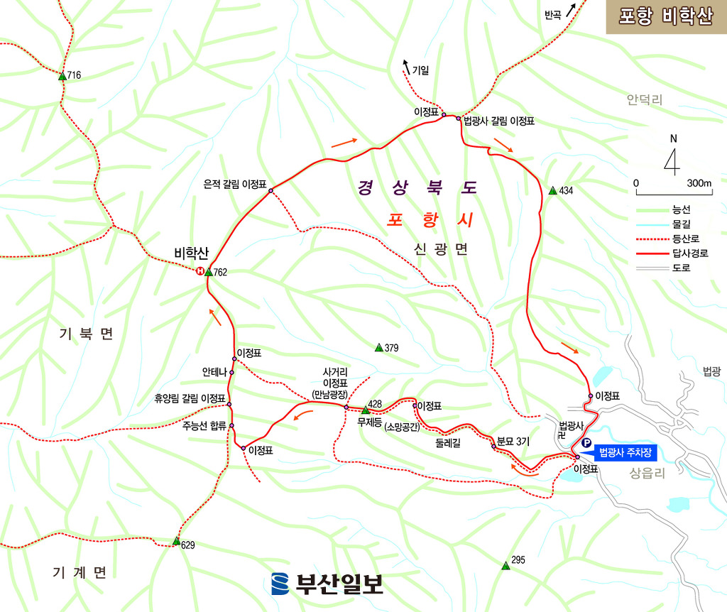 비학산4코스정상 이미지
