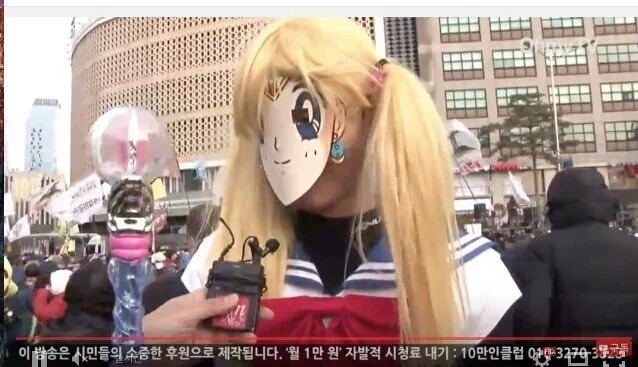 금지한 복면시위 하는 사람들 | 인스티즈