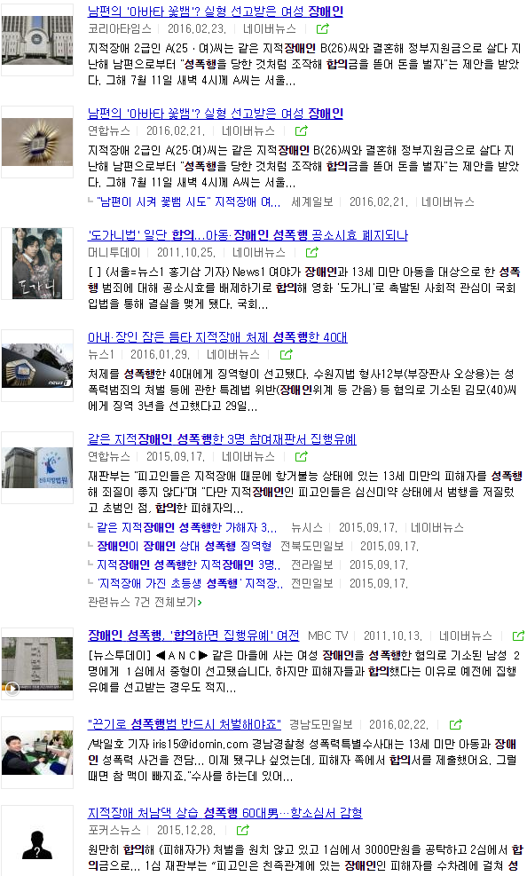  장애인 성폭행 후 합의하는 경우를 찾아봄.. | 인스티즈