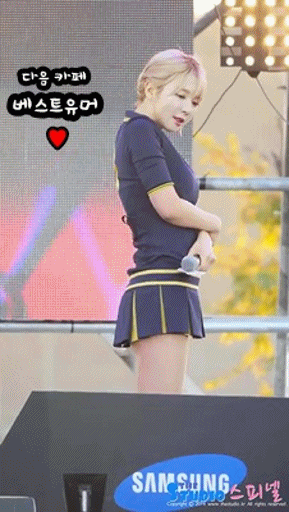 AOA- 짧은치마 [슈퍼스타초아] .gif | 인스티즈