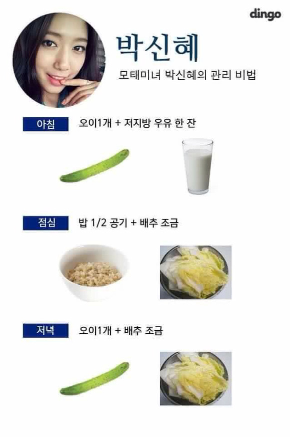 연예인들의 다이어트 식단 | 인스티즈
