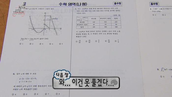 무한도전식 수학능력시험 수리영역 풀기 | 인스티즈