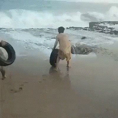 지구: 타이어 아무데나 버리지 마라 인간.gif | 인스티즈