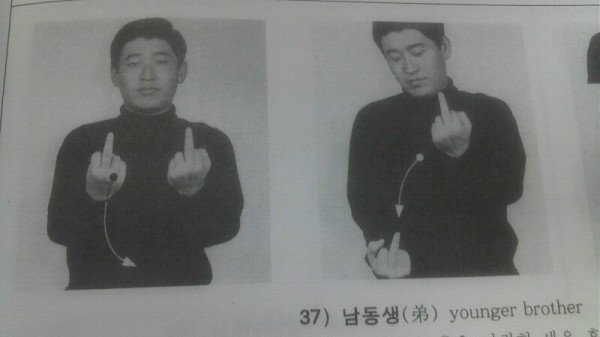 남동생을 뜻하는 수화(手話) | 인스티즈