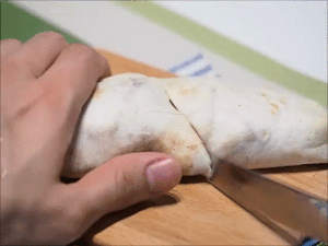 아침은 간단하게! 치킨스낵랩 gifjpg | 인스티즈