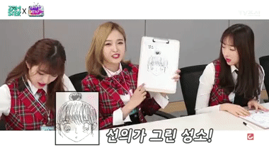 우주소녀 멤버들이 그려본 다른 멤버들 얼굴2 | 인스티즈