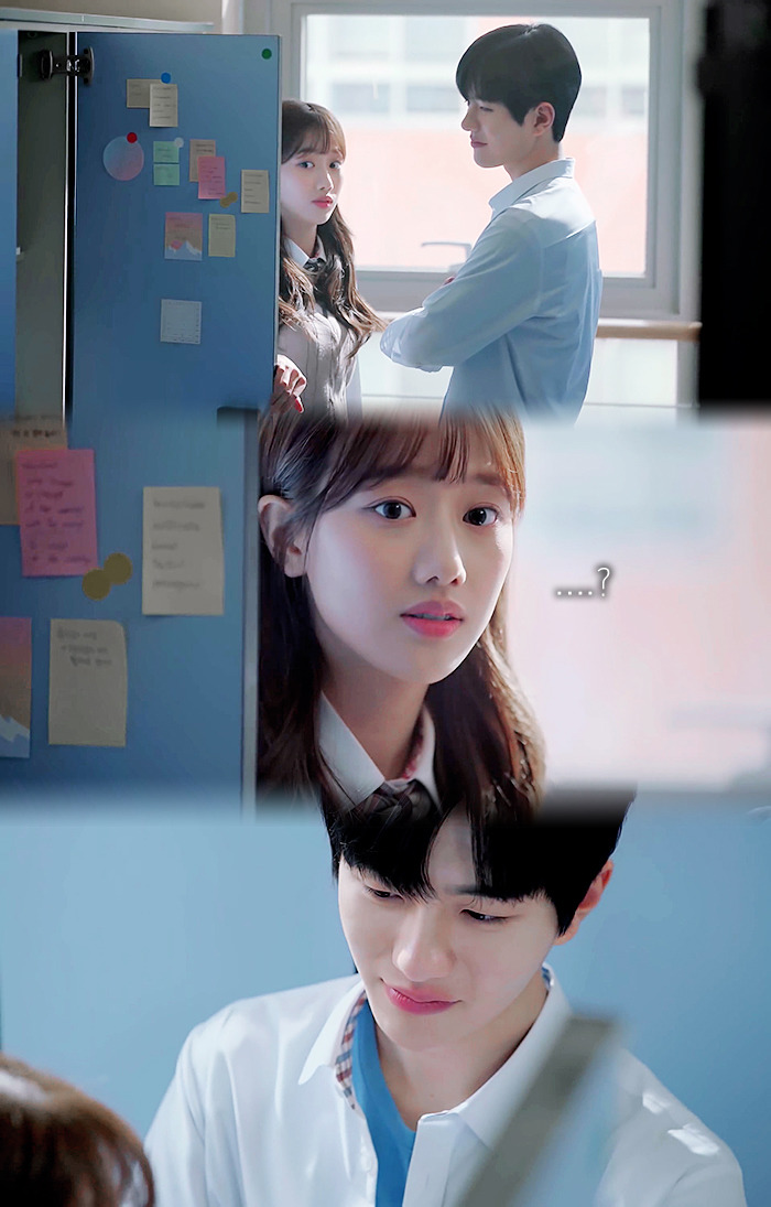 기억해..? 복도에서 떠들다.. 같이 혼나던 우리 둘... 기억 조작이 따로 없는 하이틴 웹드 | 인스티즈