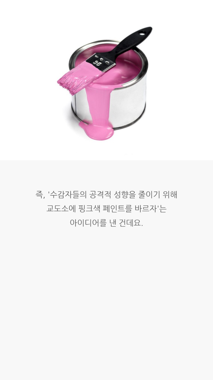 교도소를 핑크색으로 도배하자 생긴 일 | 인스티즈