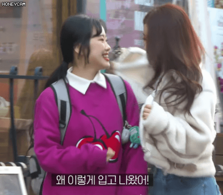 팬이 얇은 옷 입은거보고 안아주는 러블리즈 미주.jpgif | 인스티즈