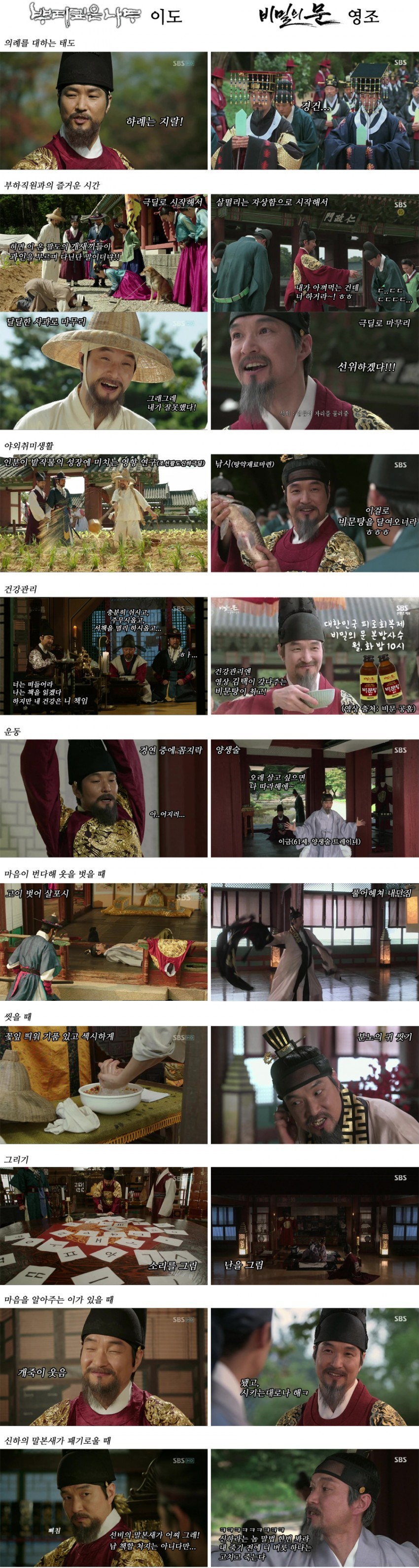 이도(세종)와 이금(영조) 캐릭터를 비교해보았다 | 인스티즈